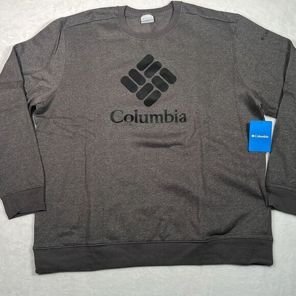 Columbia Men’s Trek Fleece Logo Crewneck warm‎ comfortable pullover Men XXL NWT - Picture 1 of 6
